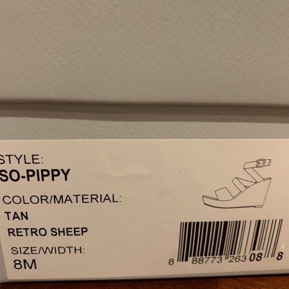 SOLE SOCIETY Leather Platform Wedges Sandals - Picture 9 of 10